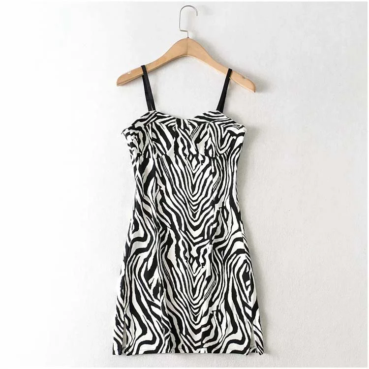 Low cut suspender dress sexy slim split Hip Wrap Skirt  7120