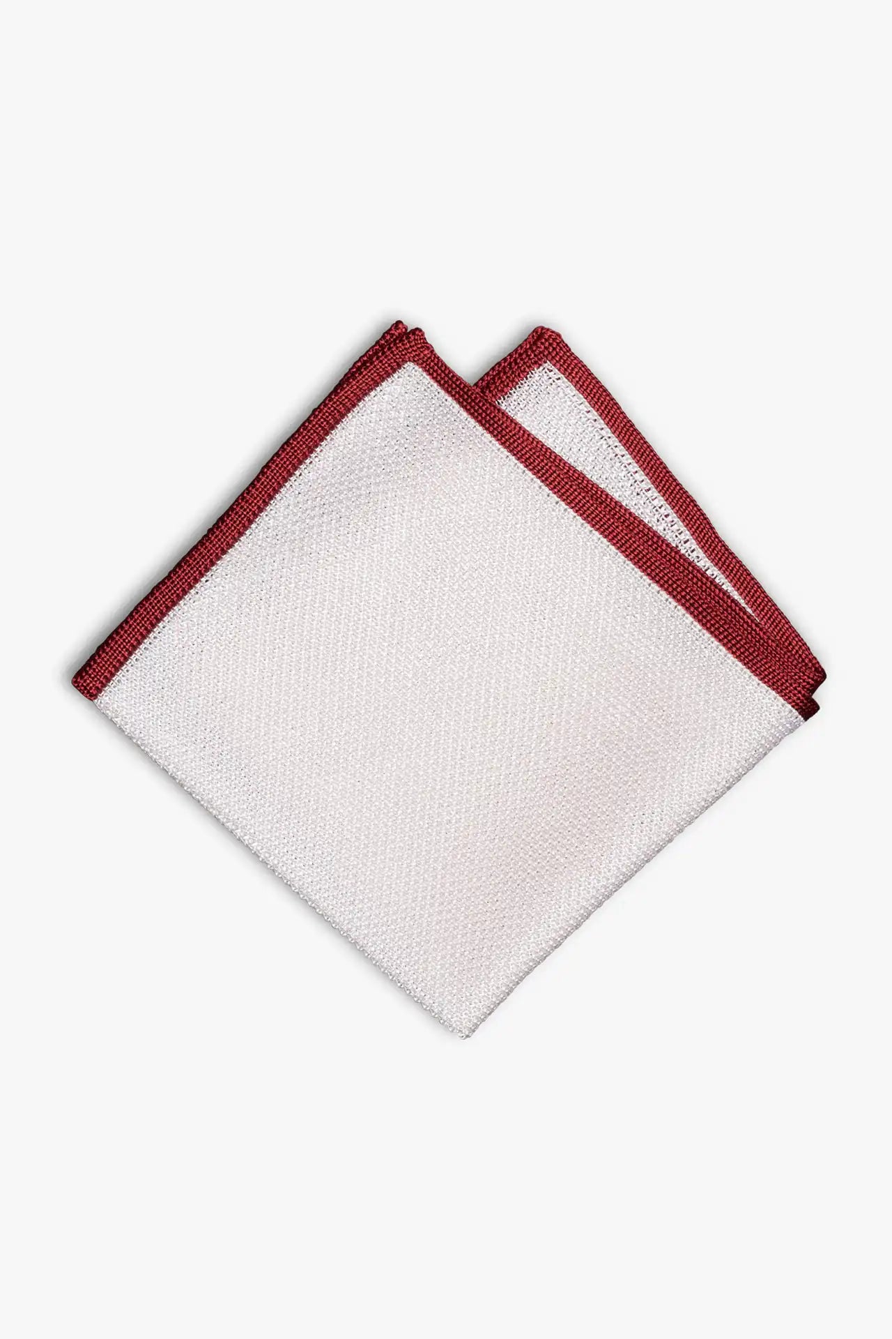 Thin frame Pocket Square - Red
