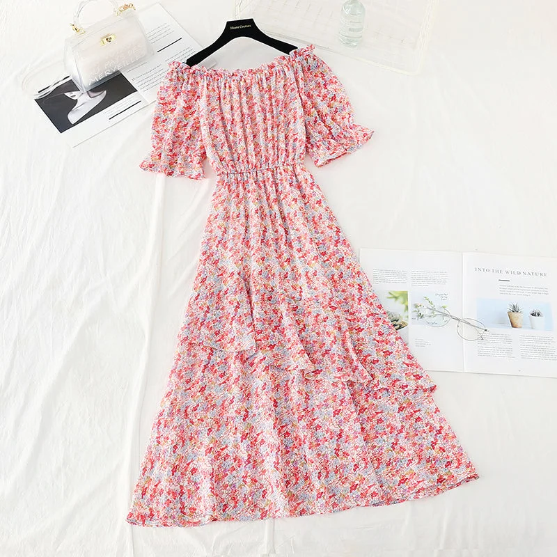 Straight shouldered skirt with thin waist, Fairy Dress  4666