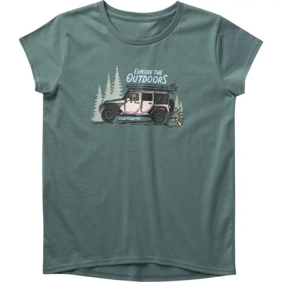 Girl's Short Sleeve Crewneck Explore T-shirt