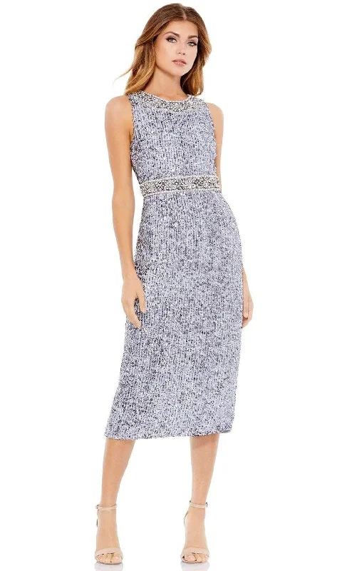 Mac Duggal 10739 - Sleeveless Linear Sequin Cocktail Dress