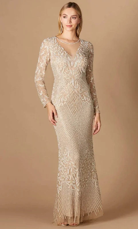 Lara Dresses 29360 - Illusion Neck Formal Gown