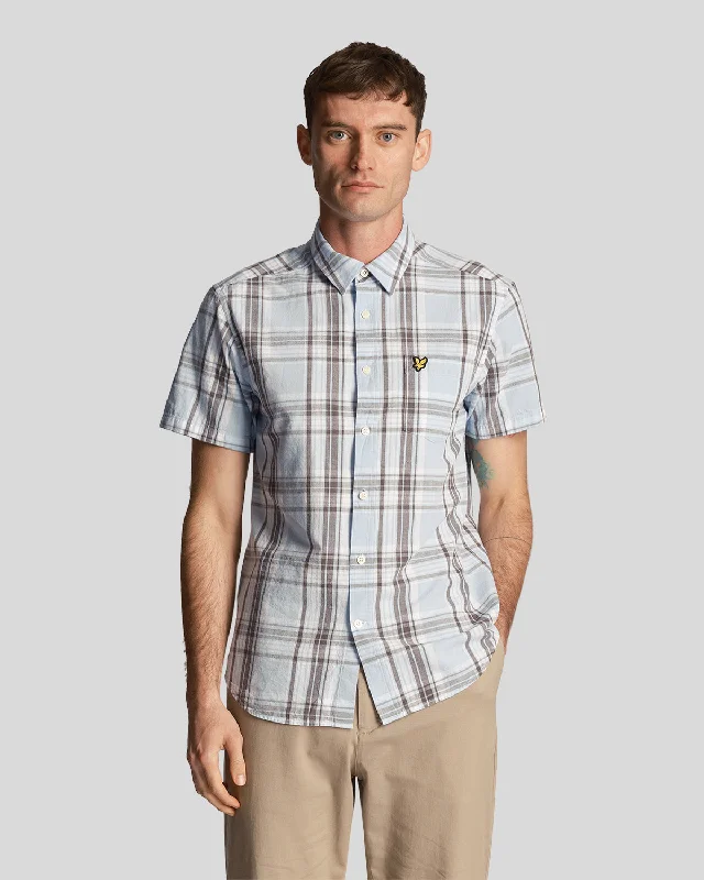 Linen Check Short Sleeve Shirt