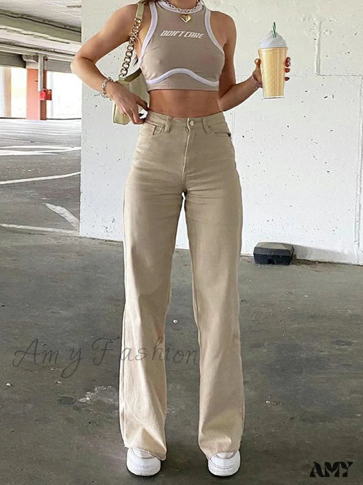 Amy Fashion - Fashion Loose Jeans