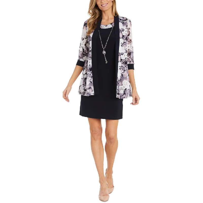 R&M Richards Womens 2PC Jacket Two Piece Dress
