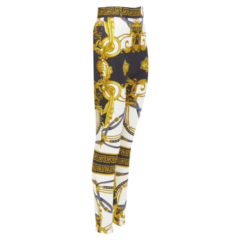 Versace Rodeo Barocco harness legging pants
