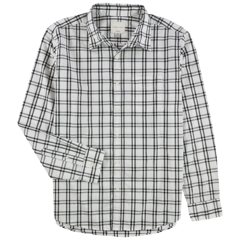 American Eagle Mens Plaid Button Up Shirt