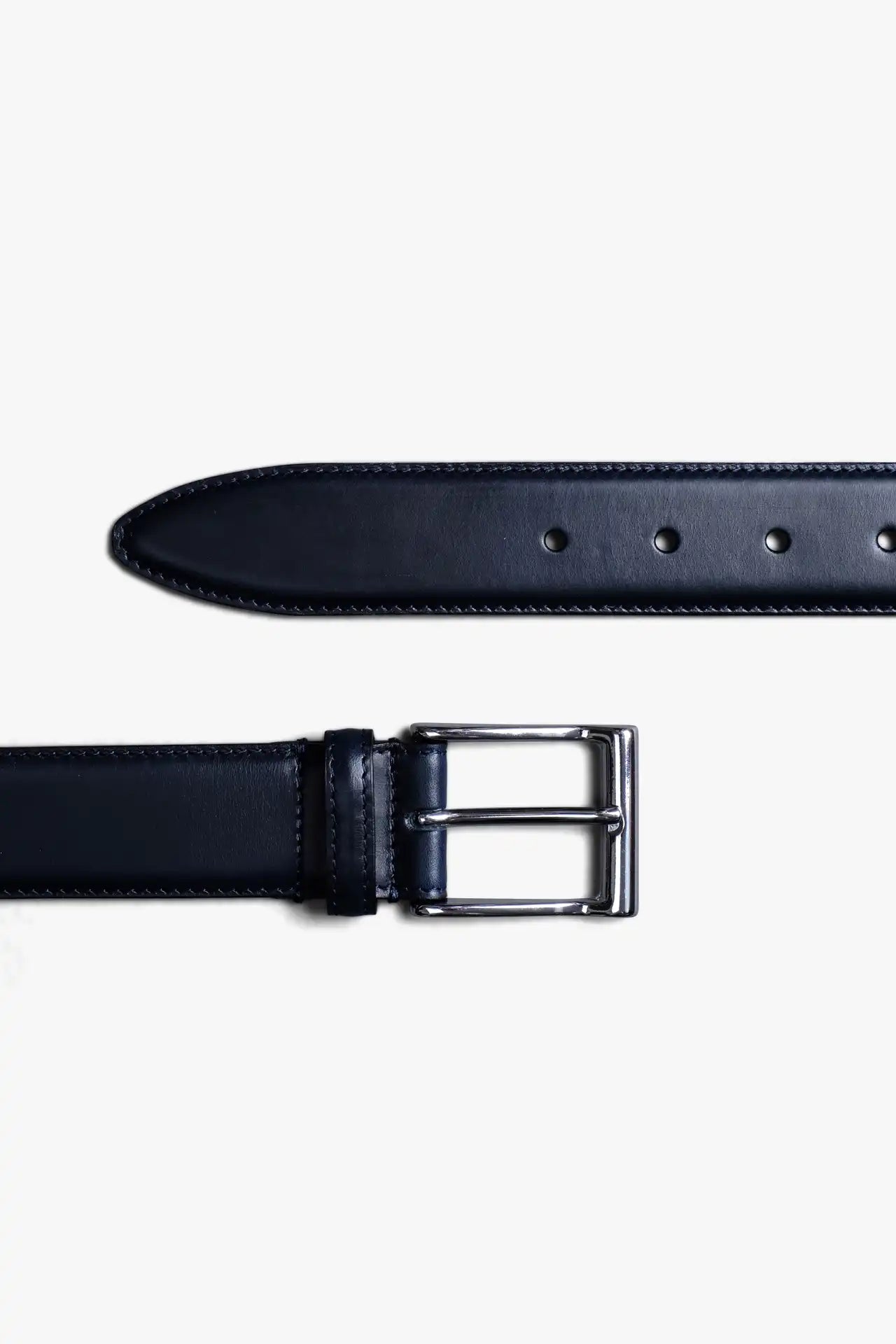 Leather Belt - Midnight Blue