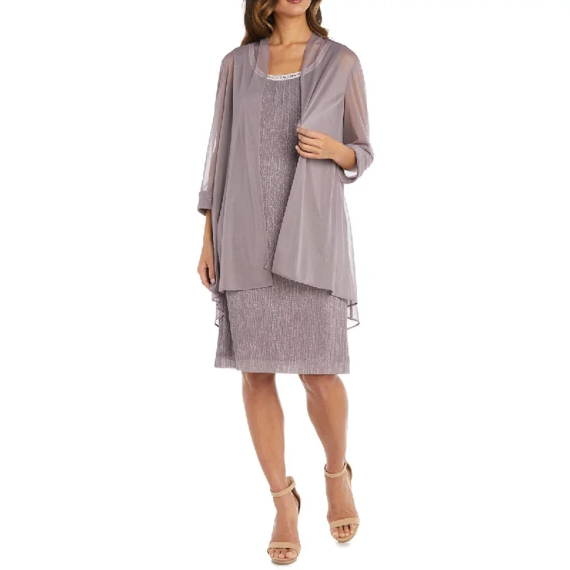 R&M Richards Women's 2 Piece A-Line Mother of the Bride Dress with Jacket