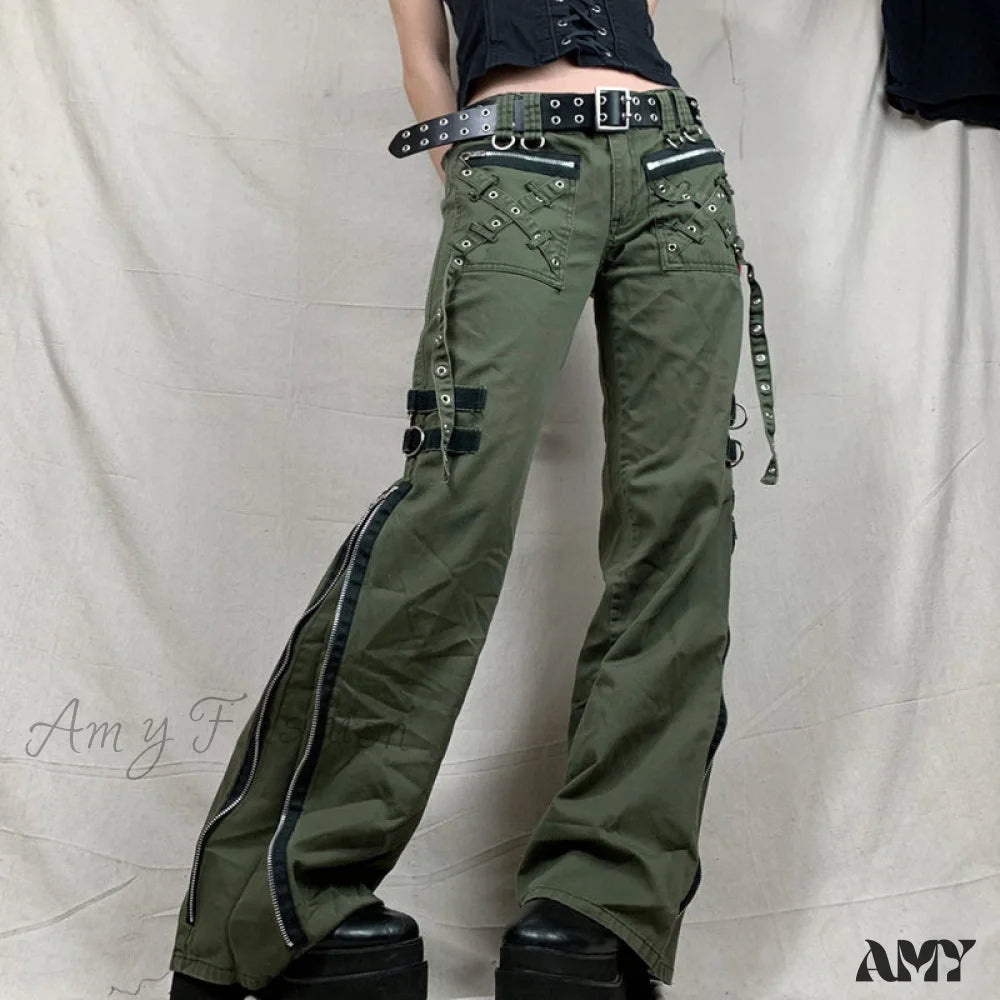 Amy Fashion - Gothic Punk Baggy Vintage Trousers