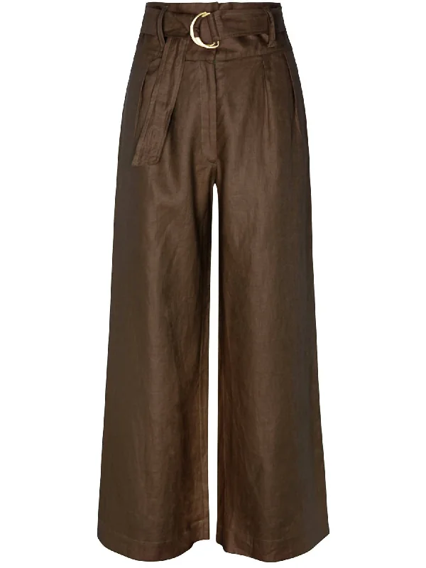 Women's Alina Trouser In Chocolate