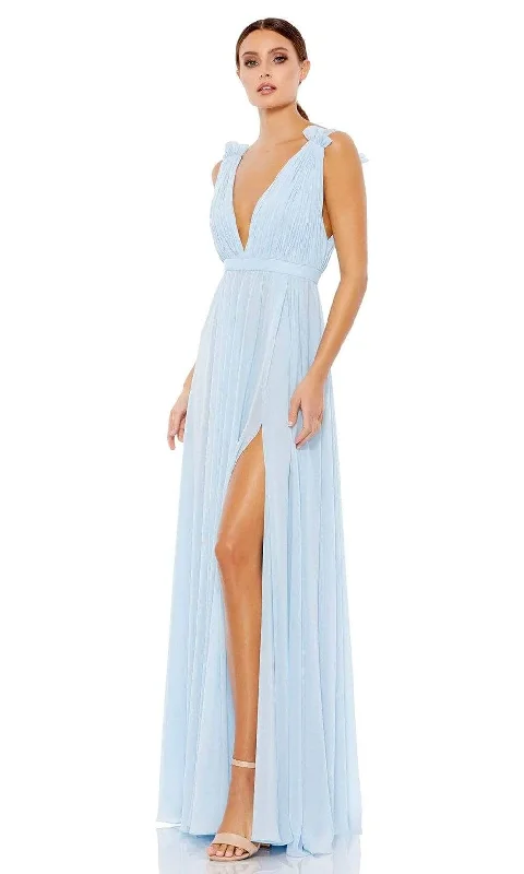 Ieena Duggal 55321 - Ruched V-Neck Evening Dress