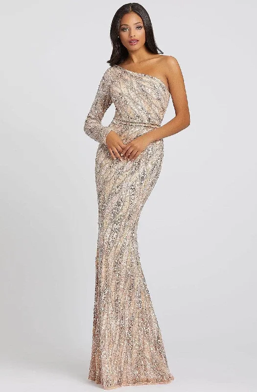 Mac Duggal Prom 4982M - Embellished One Shoulder Prom Gown