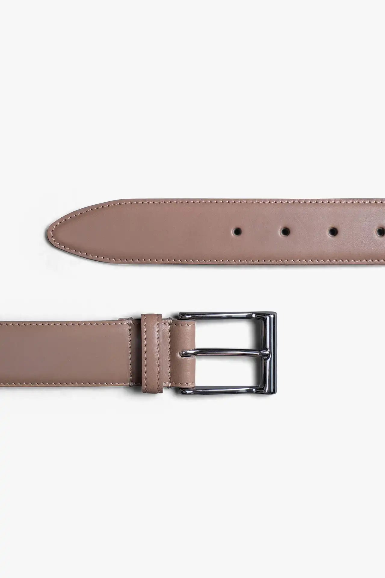 Leather Belt - Desert Gray