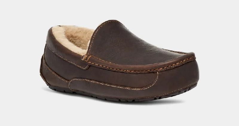 Men's Ascot Matte Leather Slipper