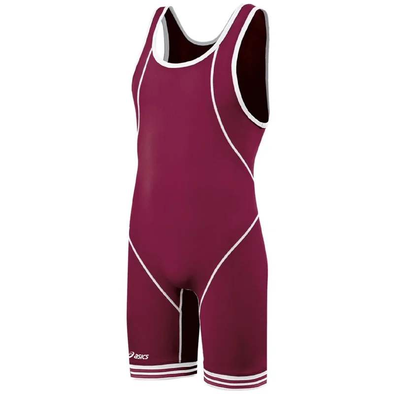 Asics Mens Snap Down Wrestling Singlet Bodysuit Jumpsuit