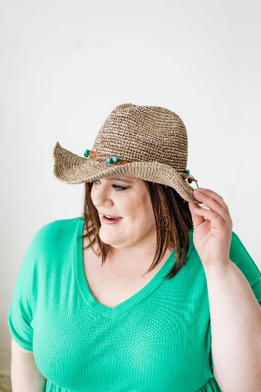 STRAW COWBOY HAT
