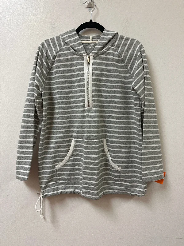 Sweater By Clothes Mentor In Grey & White, Size: M