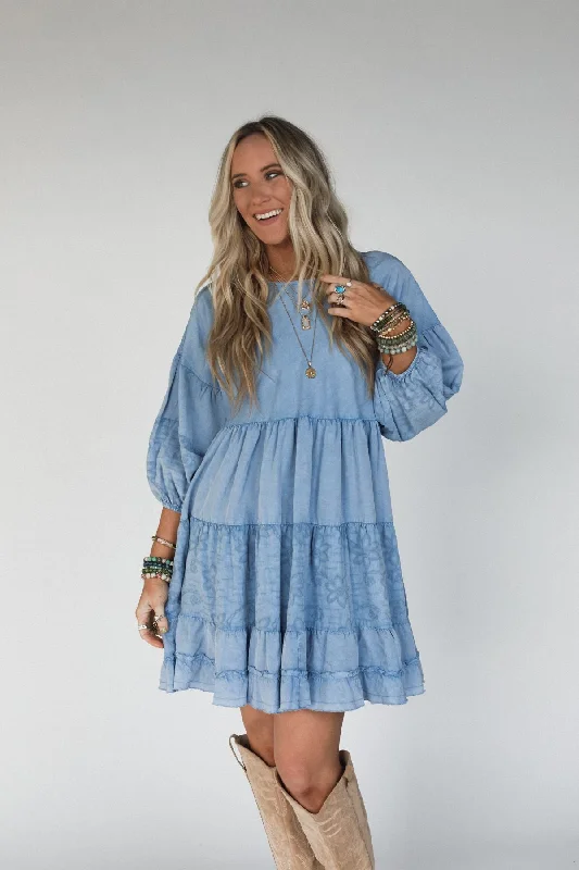 Venture On Tunic Dress - Denim