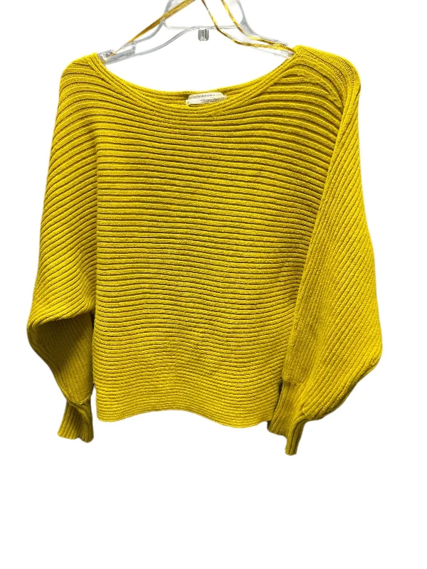 Sweater By Anthropologie In Yellow, Size: S