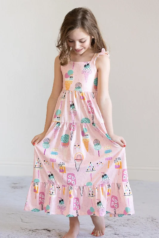 SALE What's the Scoop Ruffle Maxi Dress