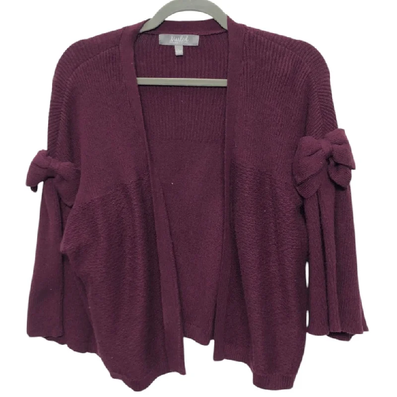 Sweater Cardigan By Marled In Purple, Size:L