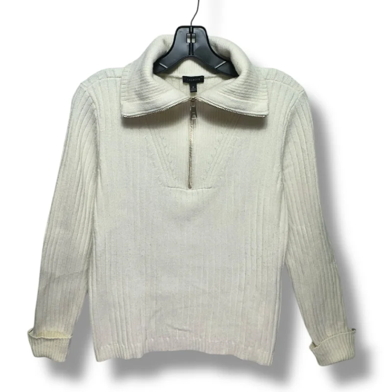 Sweater By Talbots In Cream, Size: M