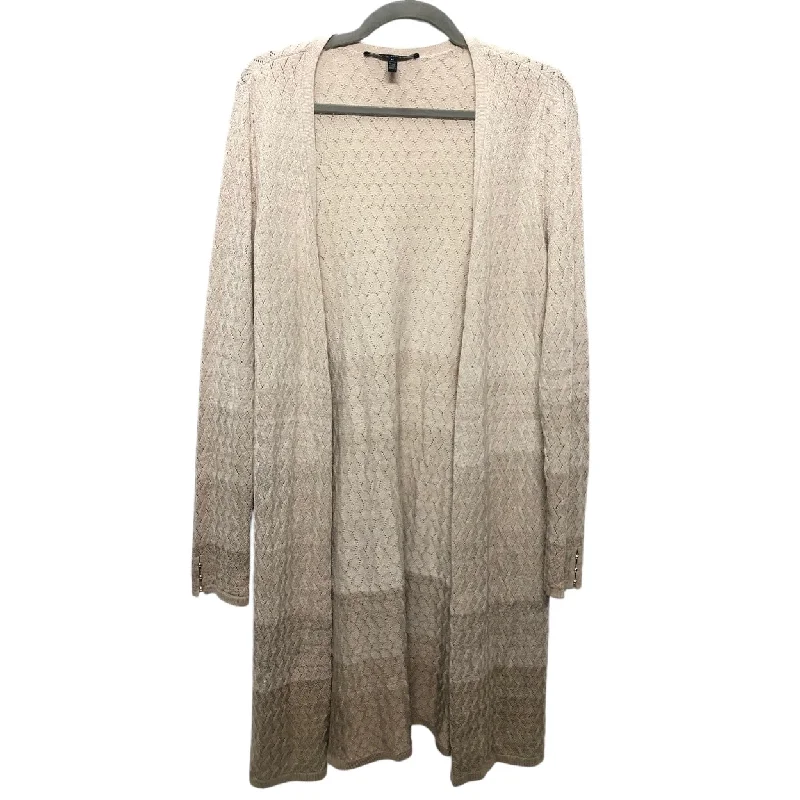 Sweater Cardigan By White House Black Market In Cream, Size:M