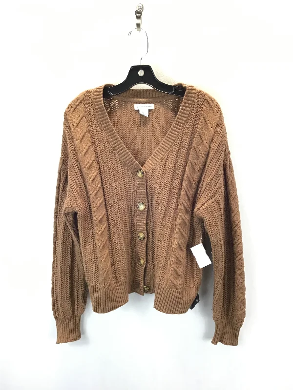 Sweater Cardigan By Cupcakes And Cashmere In Black, Size: L