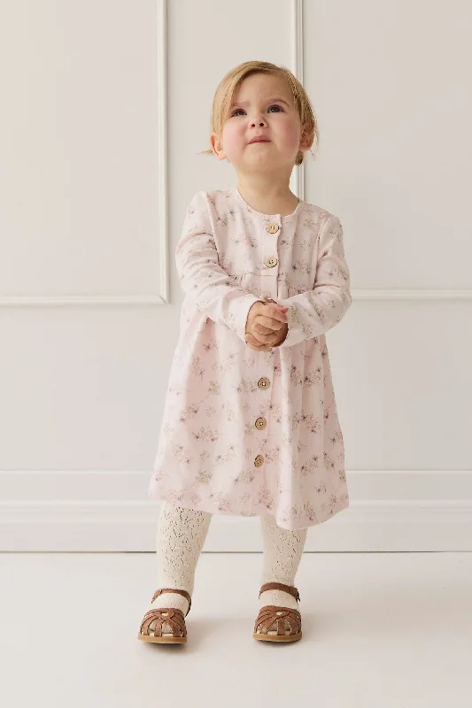 Organic Cotton Poppy Dress - Sweet Pea Floral