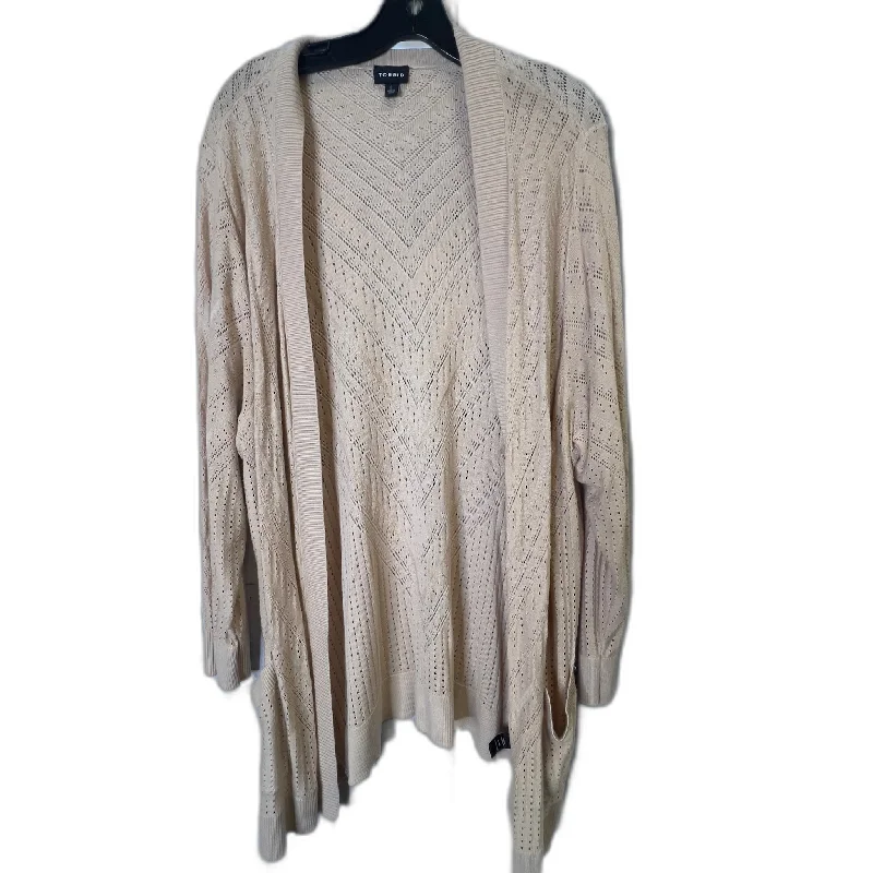 Cardigan By Torrid In Beige, Size: 3x