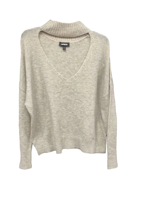 Sweater By Express In Grey, Size: L