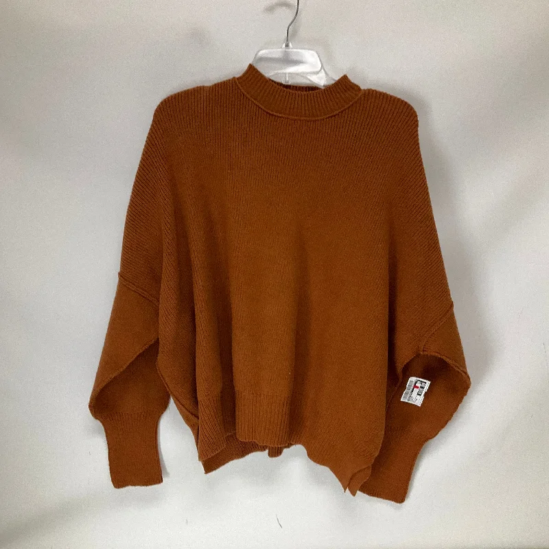 Sweater By Free People In Orange, Size: Xs