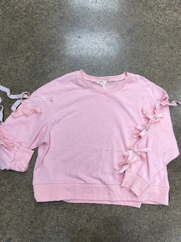 Sweater By Clothes Mentor In Pink, Size:1X