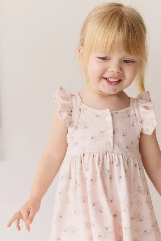 Organic Cotton Sienna Dress - Sweet Pea Floral