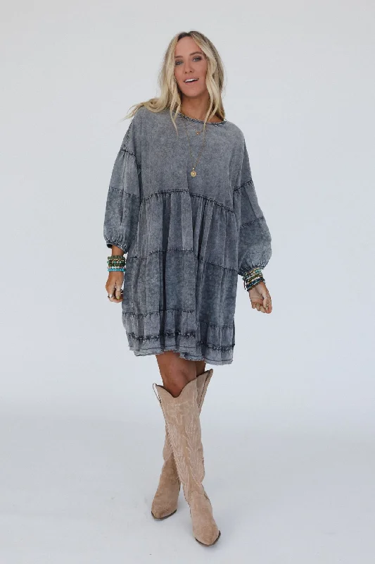 Venture On Tunic Dress - Black