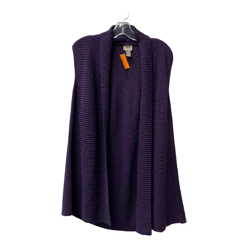 Cardigan By Chicos In Purple large