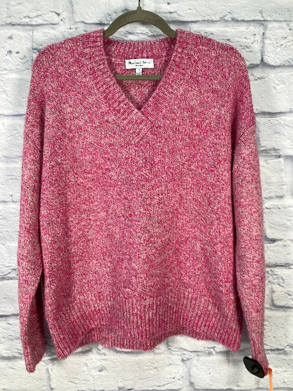 Sweater By Michael Stars In Pink & Tan, Size: M