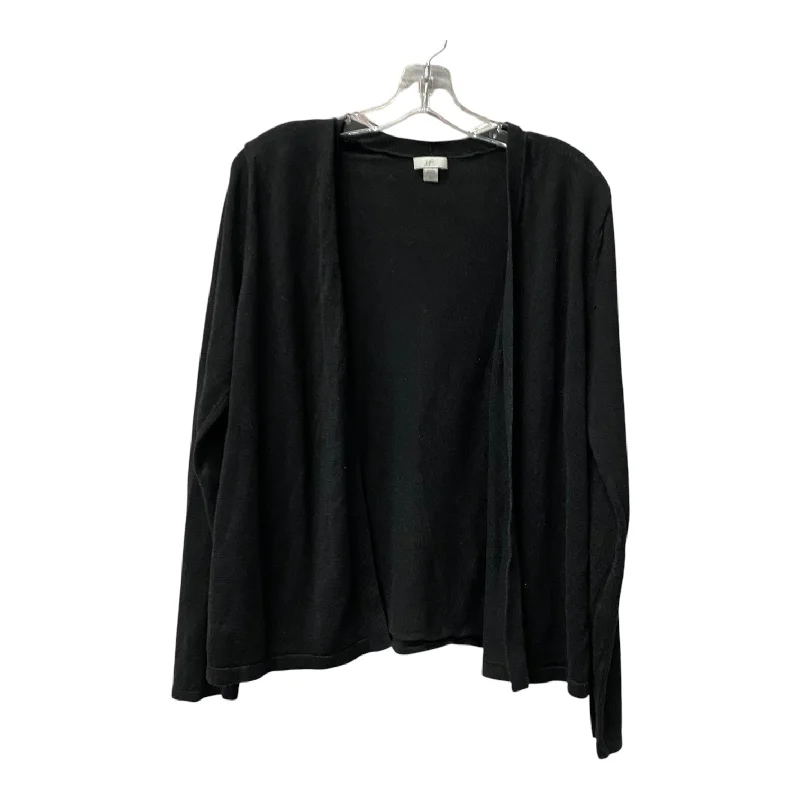 Cardigan By J. Jill In Black, Size:L tall