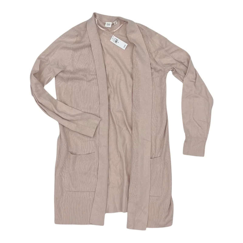 Sweater Cardigan By Gap In Pink, Size:M