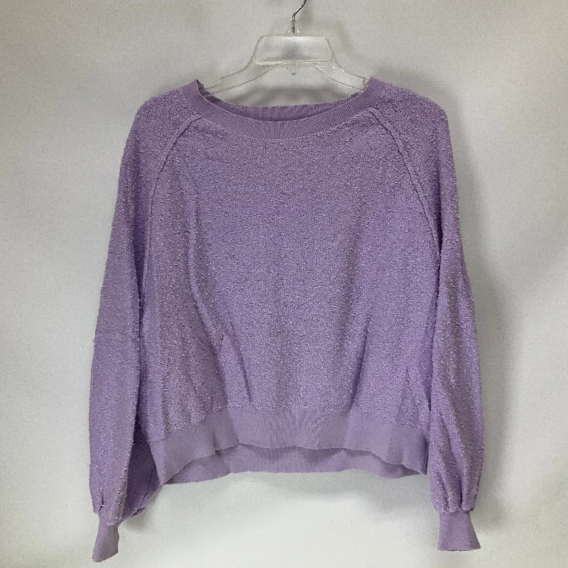 Sweater By Free People In Purple, Size: S