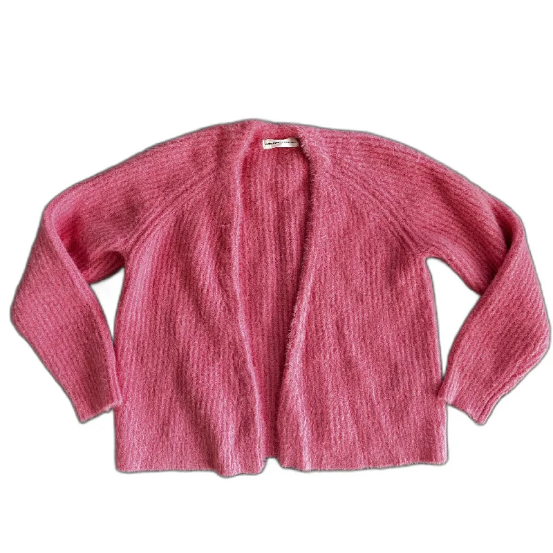 Sweater Cardigan By Anthropologie In Pink, Size: S