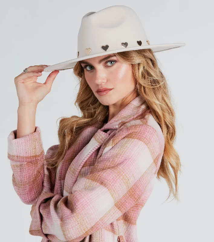 Songs Of Love Heart Trim Panama Hat