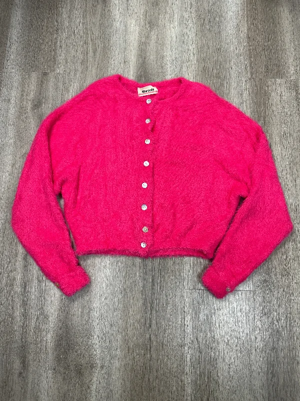 Cardigan By MARONIE In Pink, Size: Xs