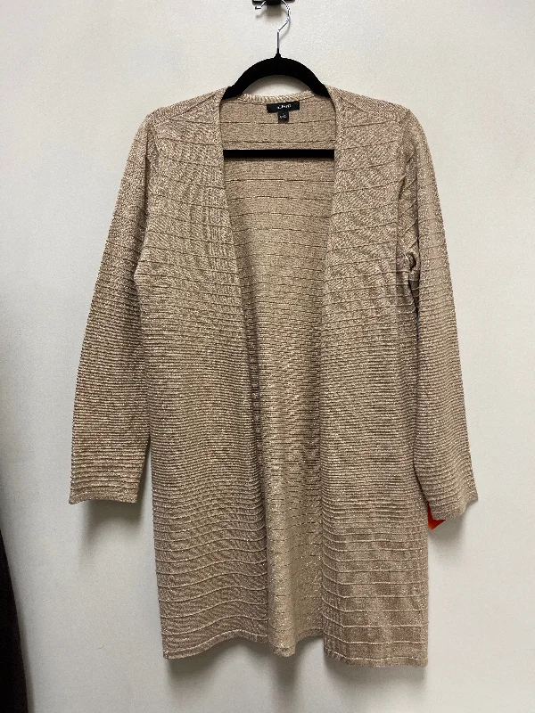 Sweater Cardigan By Alfani In Gold, Size: S