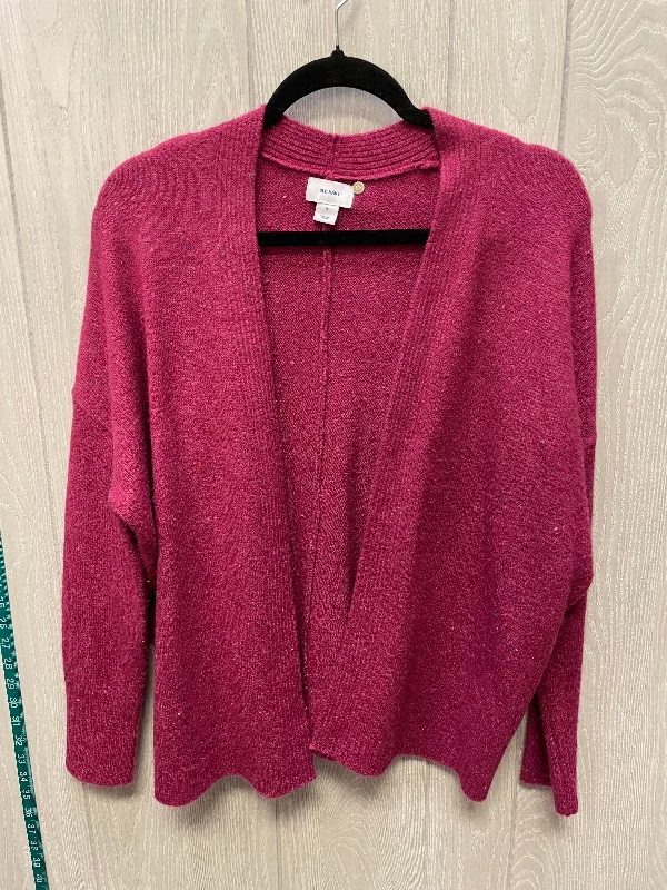 Sweater Cardigan By Old Navy In Purple, Size: Xs