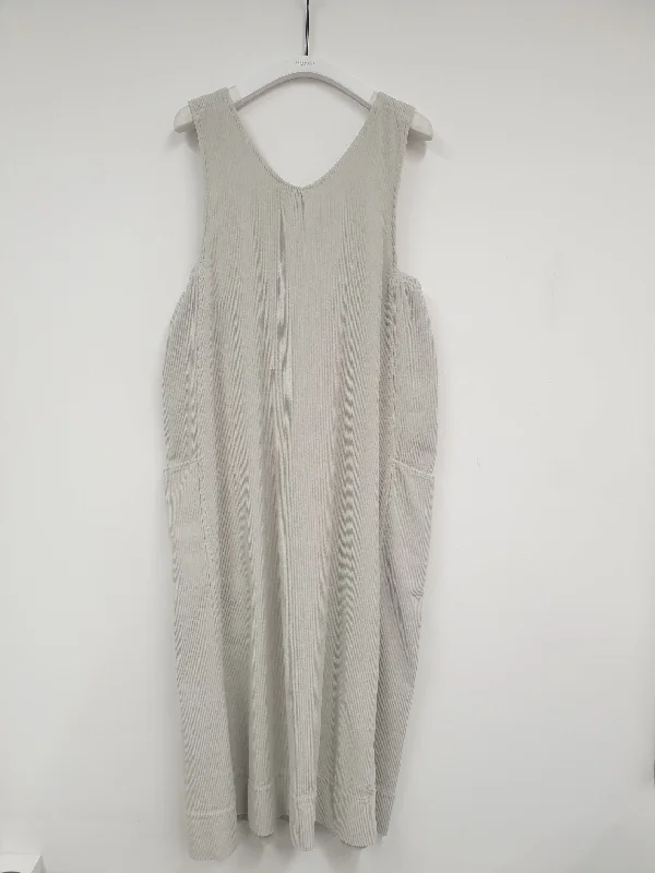 Nandina Organic Cotton Cord Dress in Stone