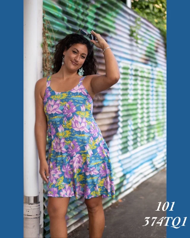 Rainbow Jo Sundress Floral Tiered Midi Dress - 101 - 374TQ1