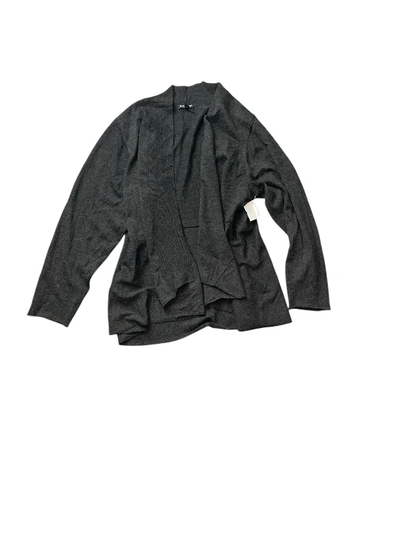 Sweater Cardigan By Eileen Fisher In Grey, Size: 3x