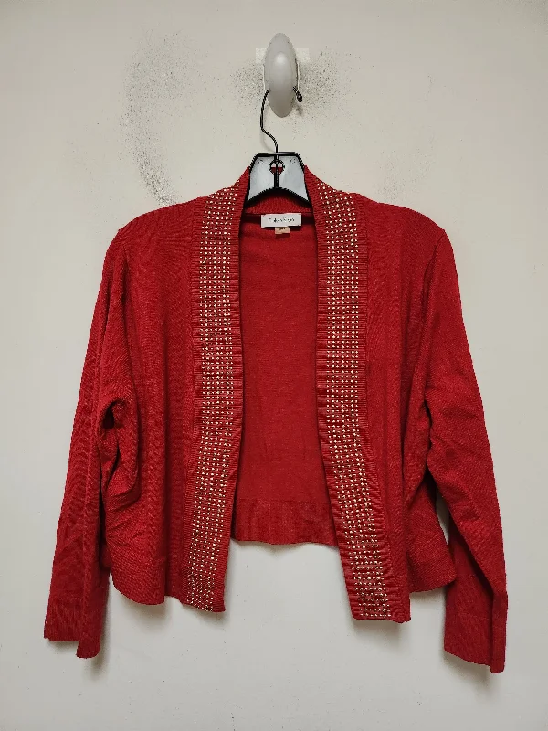 Cardigan By Calvin Klein In Red, Size: L